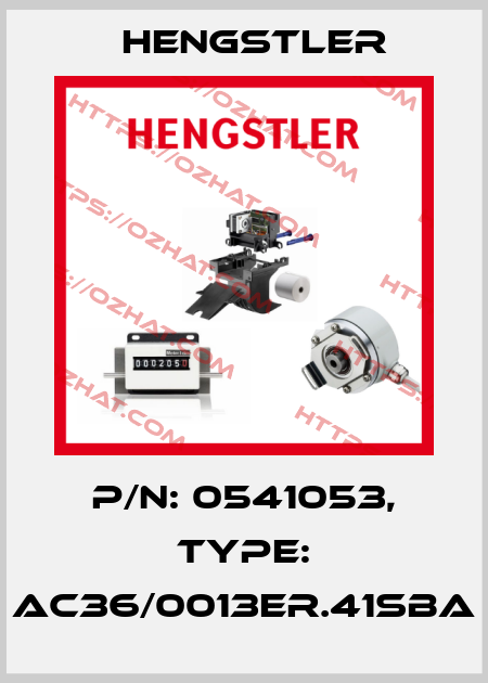 p/n: 0541053, Type: AC36/0013ER.41SBA Hengstler