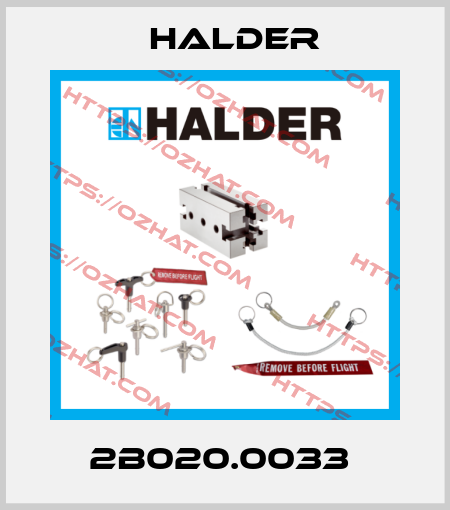 2B020.0033  Halder