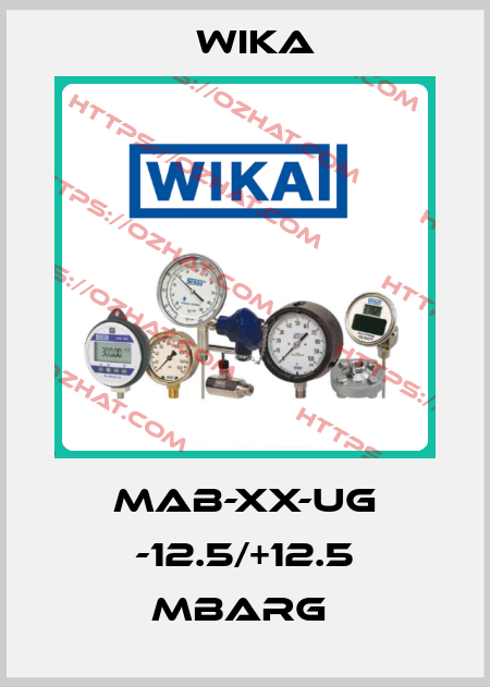 MAB-XX-UG -12.5/+12.5 mbarG  Wika
