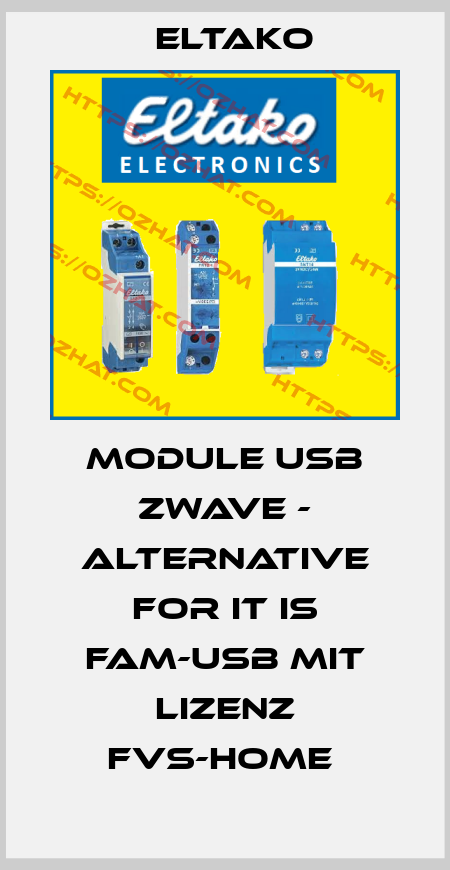 Module USB zwave - alternative for it is FAM-USB mit Lizenz FVS-Home  Eltako