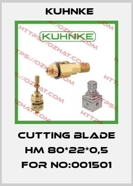 Cutting blade HM 80*22*0,5 for NO:001501 Kuhnke