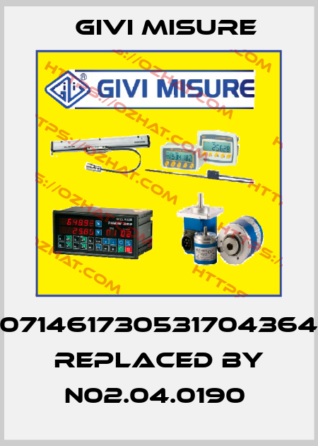 071461730531704364 REPLACED BY N02.04.0190  Givi Misure