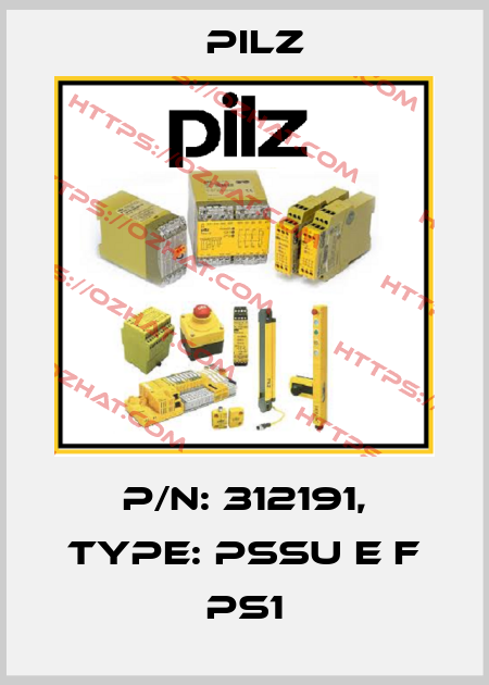 p/n: 312191, Type: PSSu E F PS1 Pilz