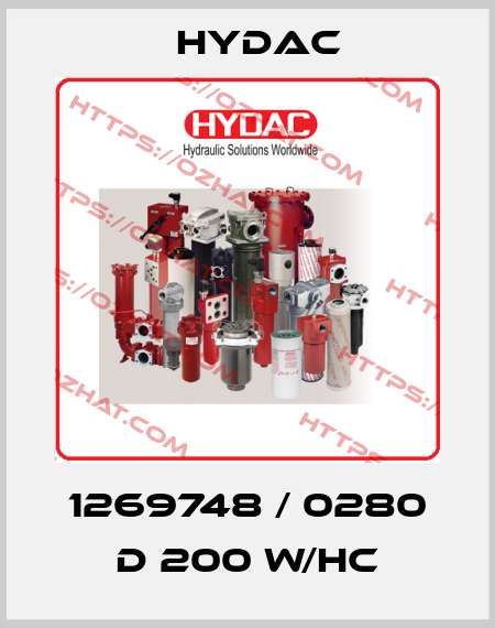 1269748 / 0280 D 200 W/HC Hydac