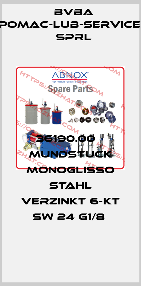 36190.00    Mundstuck monoglisso stahl verzinkt 6-kt SW 24 G1/8  bvba pomac-lub-services sprl