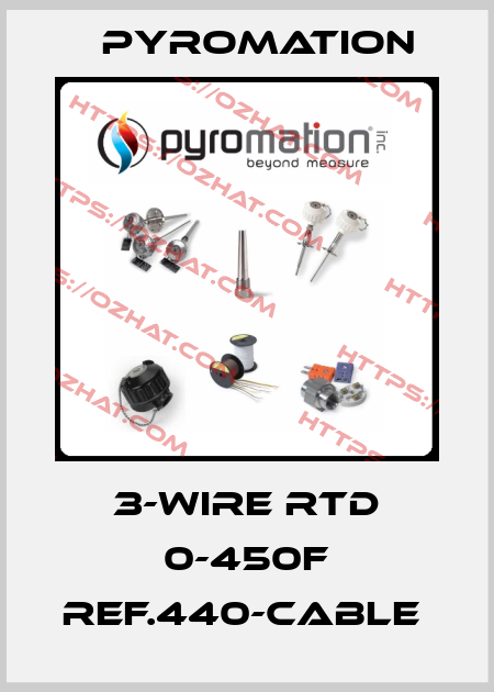 3-WIRE RTD 0-450F REF.440-CABLE  Pyromation