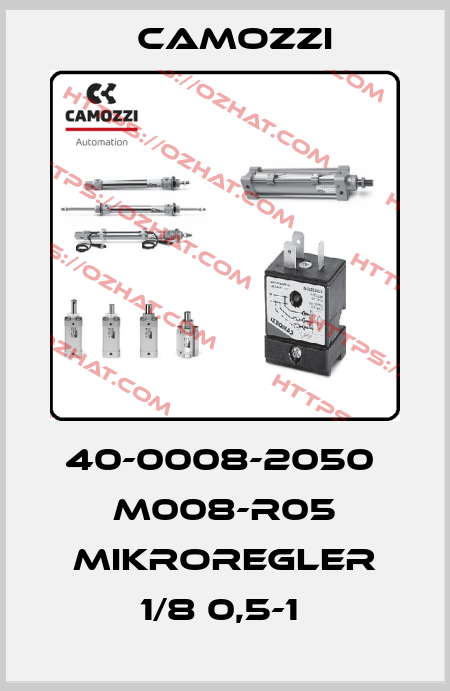 40-0008-2050  M008-R05 MIKROREGLER 1/8 0,5-1  Camozzi