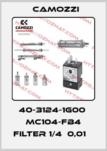40-3124-1G00  MC104-FB4 FILTER 1/4  0,01µ  Camozzi