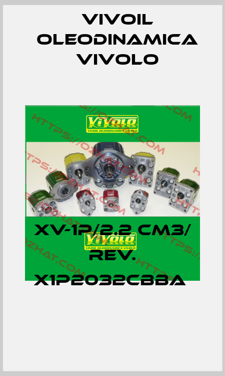 XV-1P/2.2 cm3/ rev. X1P2032CBBA  Vivoil Oleodinamica Vivolo