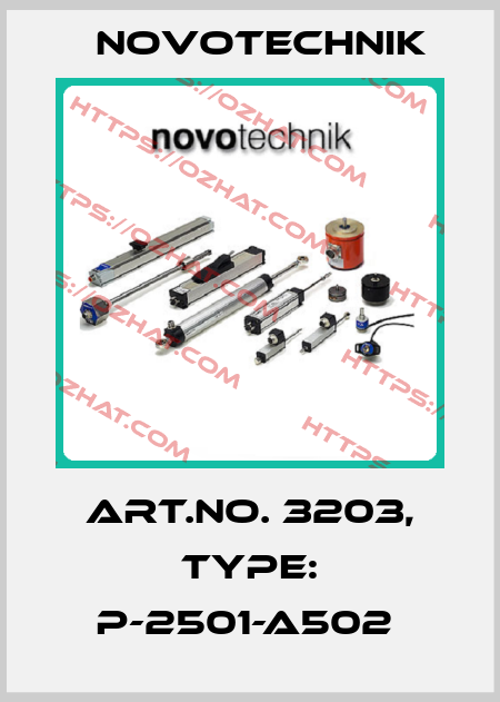 Art.No. 3203, Type: P-2501-A502  Novotechnik