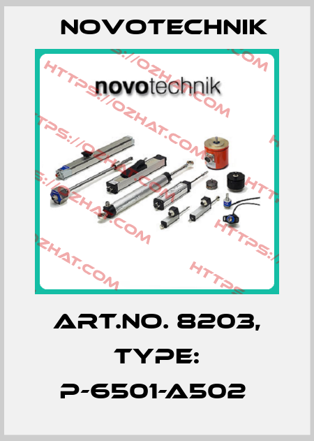 Art.No. 8203, Type: P-6501-A502  Novotechnik