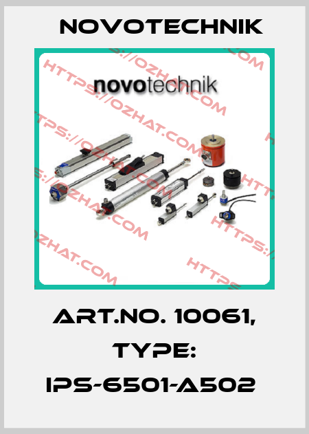 Art.No. 10061, Type: IPS-6501-A502  Novotechnik