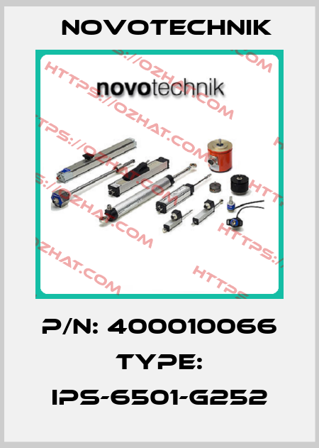 P/N: 400010066 Type: IPS-6501-G252 Novotechnik