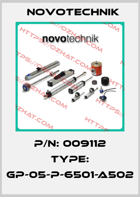 P/N: 009112 Type: GP-05-P-6501-A502 Novotechnik