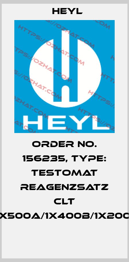 Order No. 156235, Type: Testomat Reagenzsatz ClT 2x500A/1x400B/1x200C  Heyl
