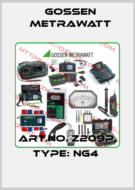 Art.No. Z209P, Type: NG4  Gossen Metrawatt