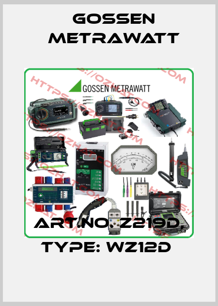 Art.No. Z219D, Type: WZ12D  Gossen Metrawatt