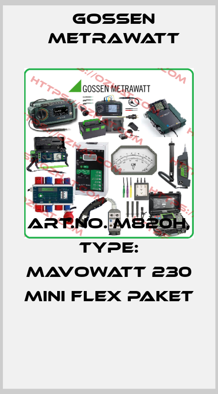 Art.No. M820H, Type: MAVOWATT 230 Mini Flex Paket  Gossen Metrawatt