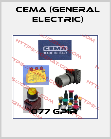 077 GPIR  Cema (General Electric)
