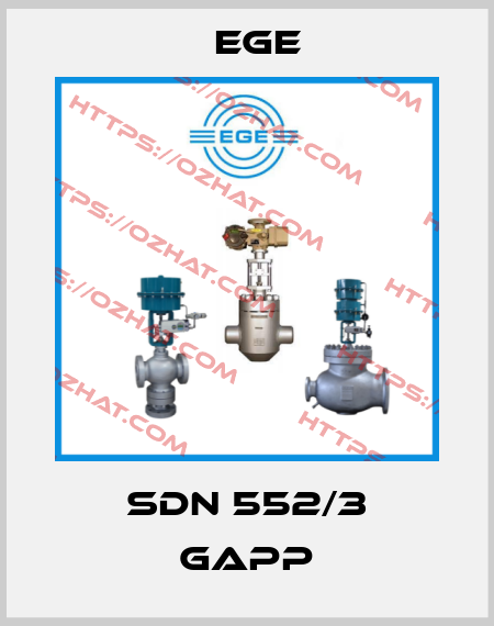 SDN 552/3 GAPP Ege