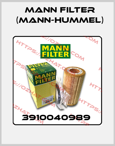 3910040989  Mann Filter (Mann-Hummel)