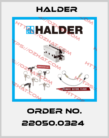 Order No. 22050.0324  Halder