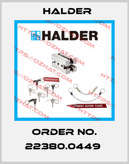 Order No. 22380.0449  Halder