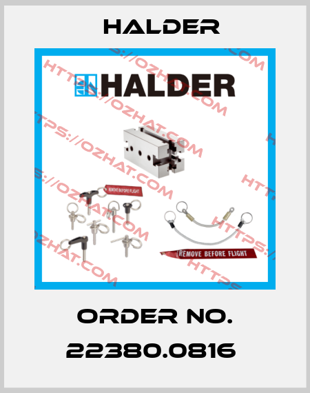 Order No. 22380.0816  Halder