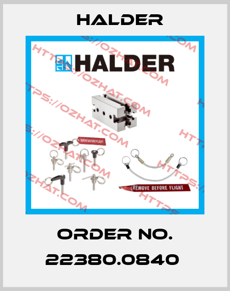 Order No. 22380.0840  Halder