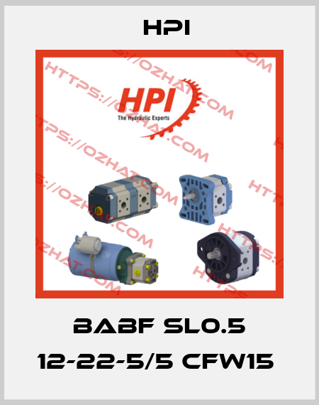 BABF SL0.5 12-22-5/5 CFW15  HPI