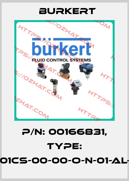 P/N: 00166831, Type: SY01CS-00-00-O-N-01-AL-00 Burkert