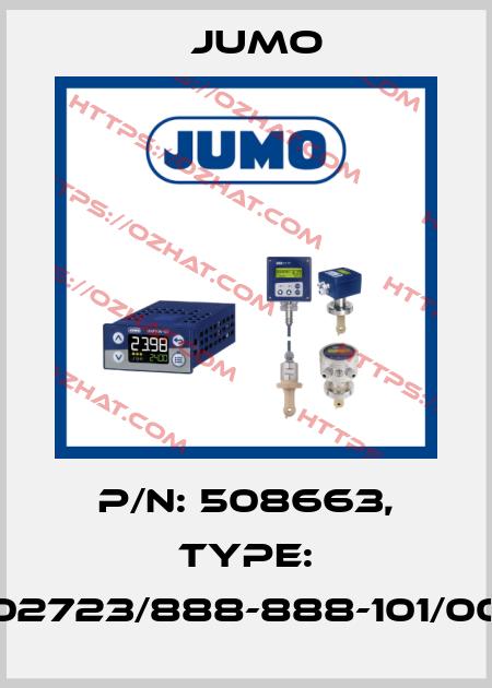 p/n: 508663, Type: 202723/888-888-101/000 Jumo