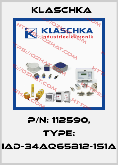 P/N: 112590, Type: IAD-34aq65b12-1S1A Klaschka