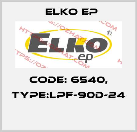 Code: 6540, Type:LPF-90D-24  Elko EP