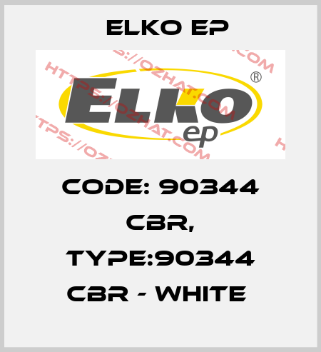 Code: 90344 CBR, Type:90344 CBR - white  Elko EP