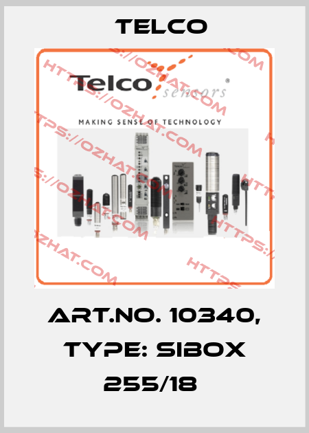 Art.No. 10340, Type: Sibox 255/18  Telco