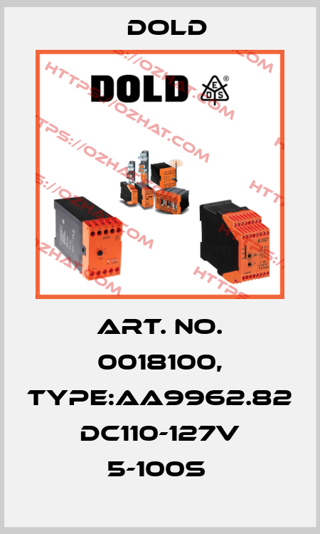 Art. No. 0018100, Type:AA9962.82 DC110-127V 5-100S  Dold