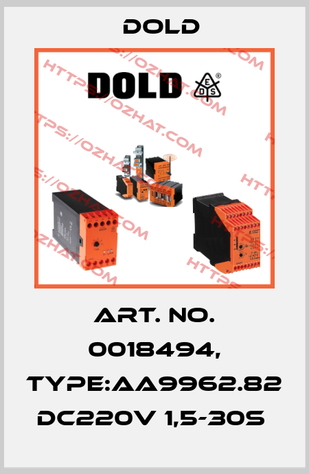 Art. No. 0018494, Type:AA9962.82 DC220V 1,5-30S  Dold