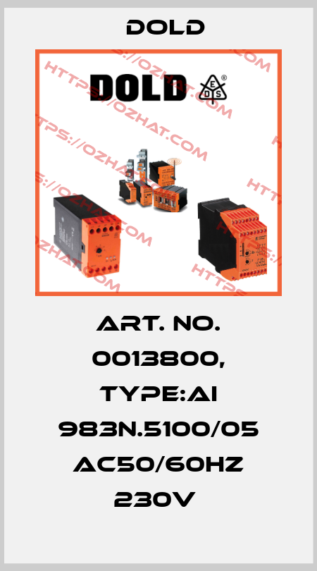 Art. No. 0013800, Type:AI 983N.5100/05 AC50/60HZ 230V  Dold