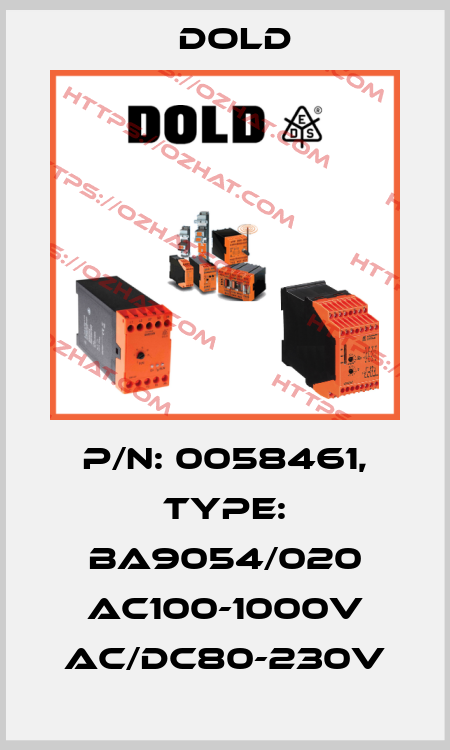 p/n: 0058461, Type: BA9054/020 AC100-1000V AC/DC80-230V Dold