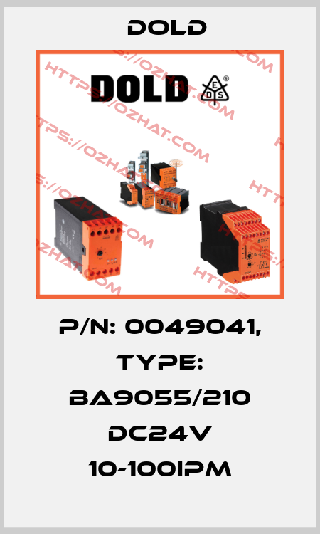 p/n: 0049041, Type: BA9055/210 DC24V 10-100IPM Dold