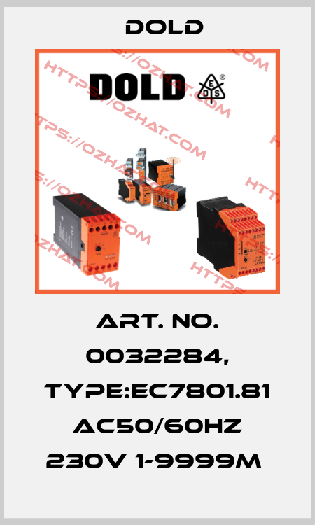 Art. No. 0032284, Type:EC7801.81 AC50/60HZ 230V 1-9999M  Dold