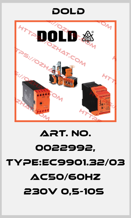 Art. No. 0022992, Type:EC9901.32/03 AC50/60HZ 230V 0,5-10S  Dold