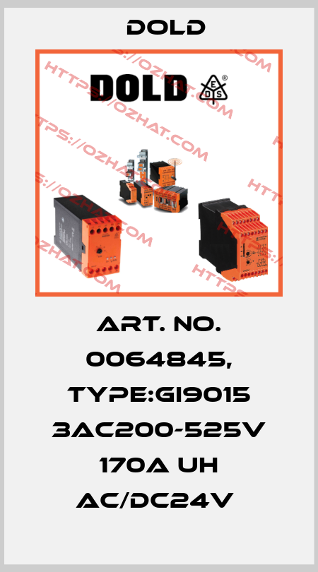 Art. No. 0064845, Type:GI9015 3AC200-525V 170A UH AC/DC24V  Dold