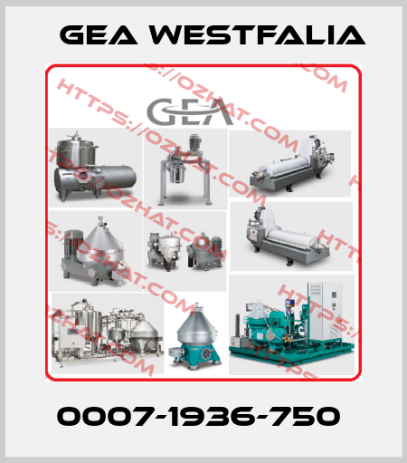 0007-1936-750  Gea Westfalia