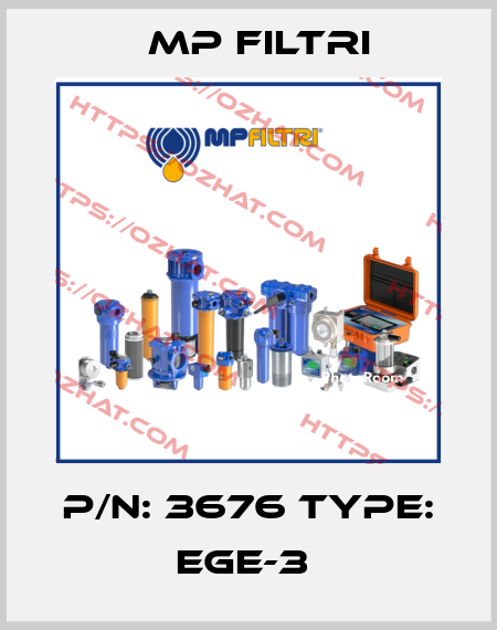 P/N: 3676 Type: EGE-3  MP Filtri