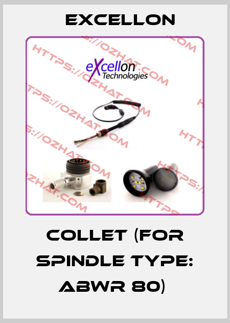 COLLET (For spindle type: ABWR 80)  Excellon