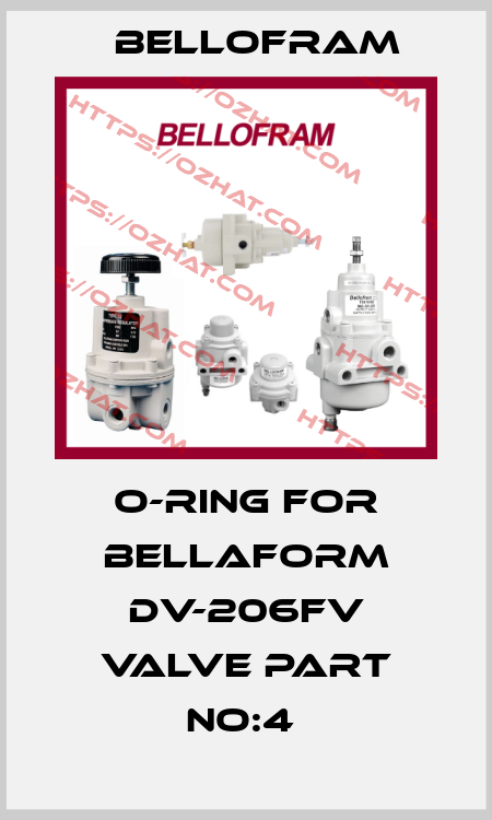 O-RING for Bellaform DV-206FV Valve Part No:4  Bellofram