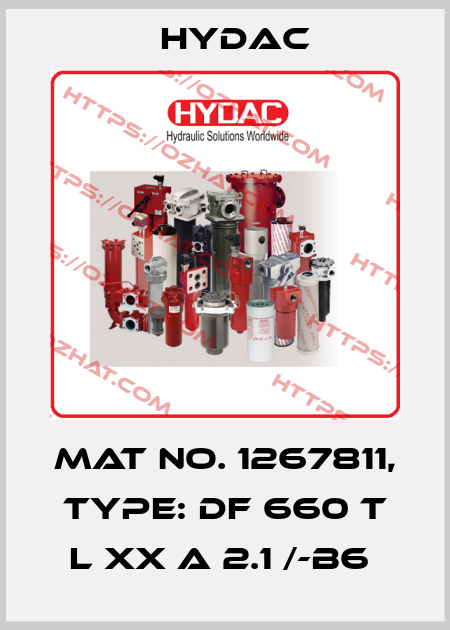 Mat No. 1267811, Type: DF 660 T L XX A 2.1 /-B6  Hydac