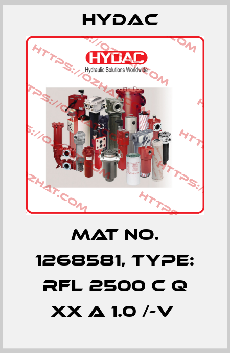 Mat No. 1268581, Type: RFL 2500 C Q XX A 1.0 /-V  Hydac